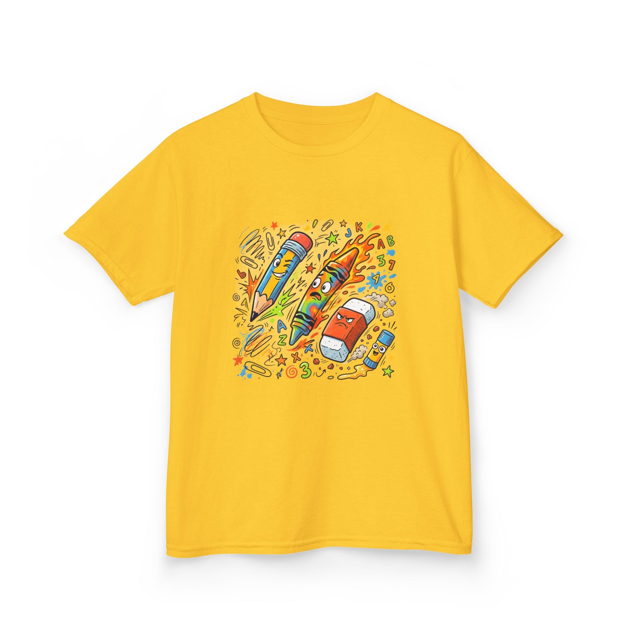 Kids Tee - Vibrant Doodle School Supplies | Back to School
