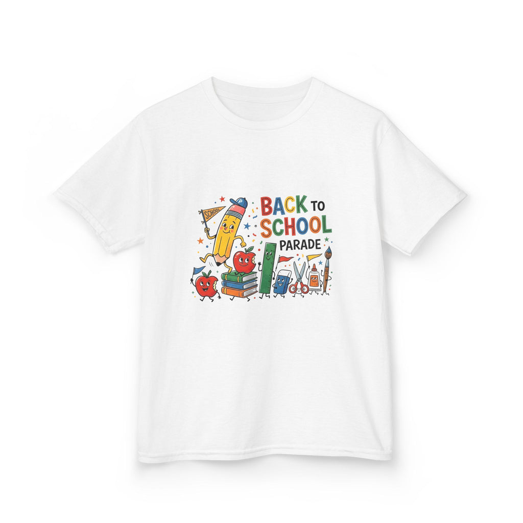 Kids Back to School Tee - Playful SCHOOL Supplies | First Day