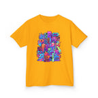 Kids Glitch Art Tee - FUNGUS Neon Cyberpunk Design | Retro