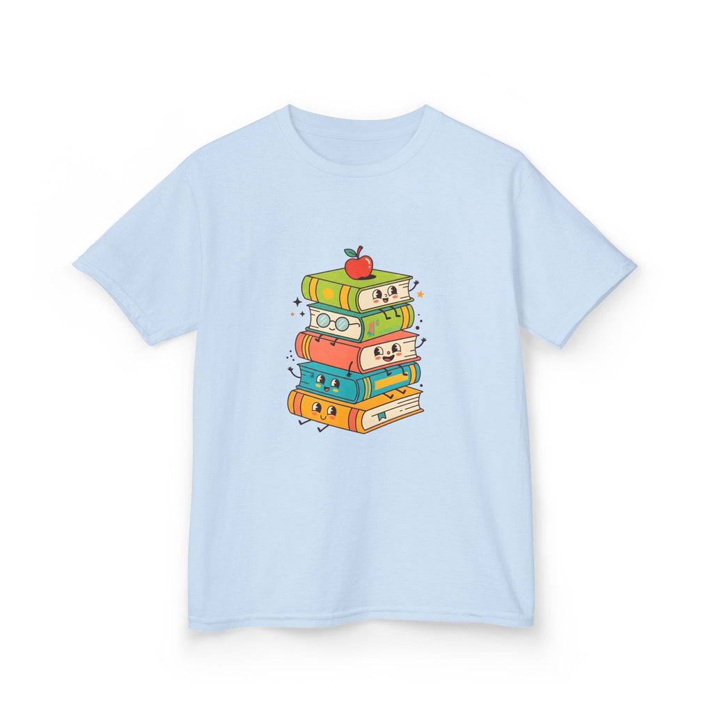 Kids Bookworm Tee - Whimsical Retro Reading & Learning Design
