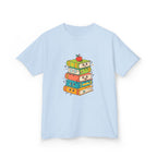Kids Bookworm Tee - Whimsical Retro Reading & Learning Design