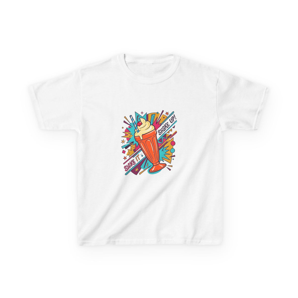 Kids Retro Pop Art Milkshake Tee - SHAKE IT UP! Dessert