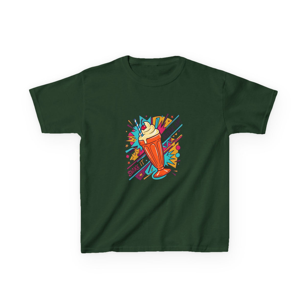 Kids Retro Pop Art Milkshake Tee - SHAKE IT UP! Dessert