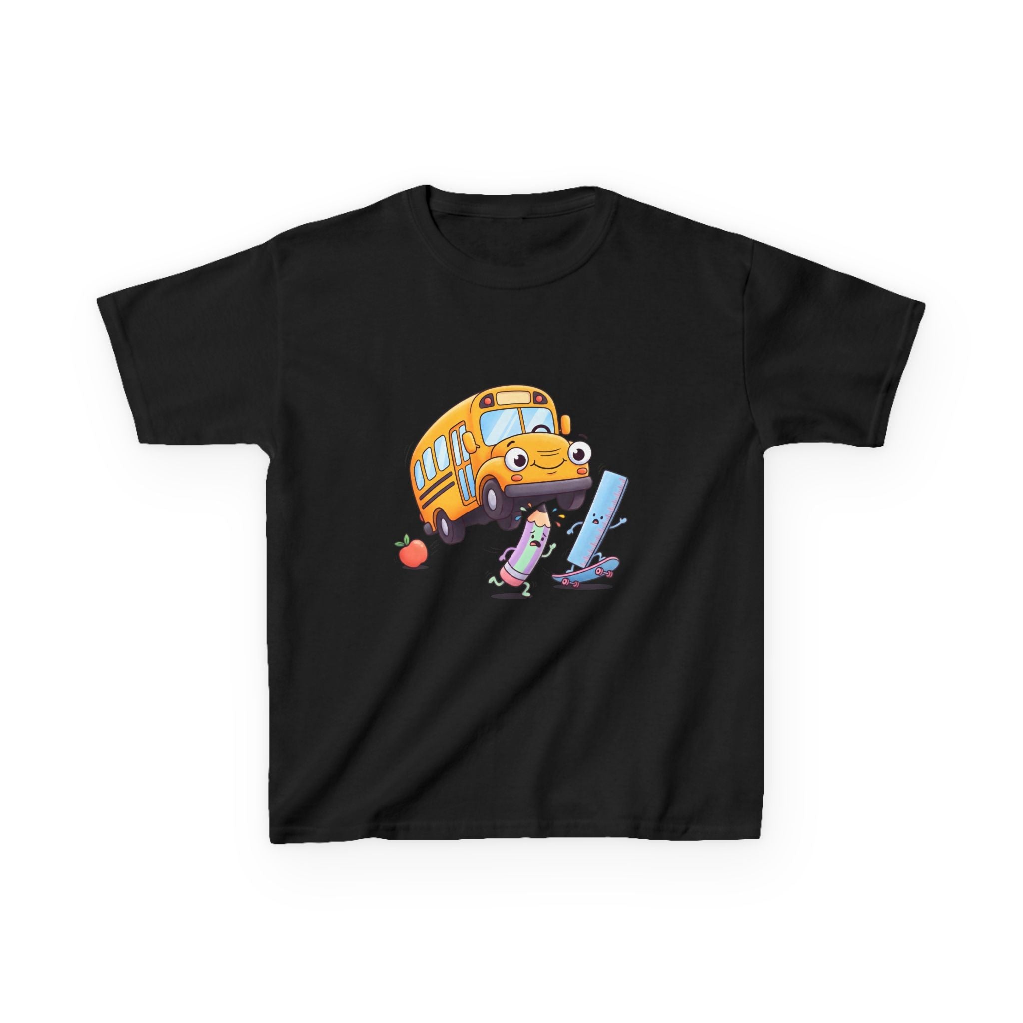 Kids School Bus Tee - Cute School Supplies Shirt | Back to School 2026
