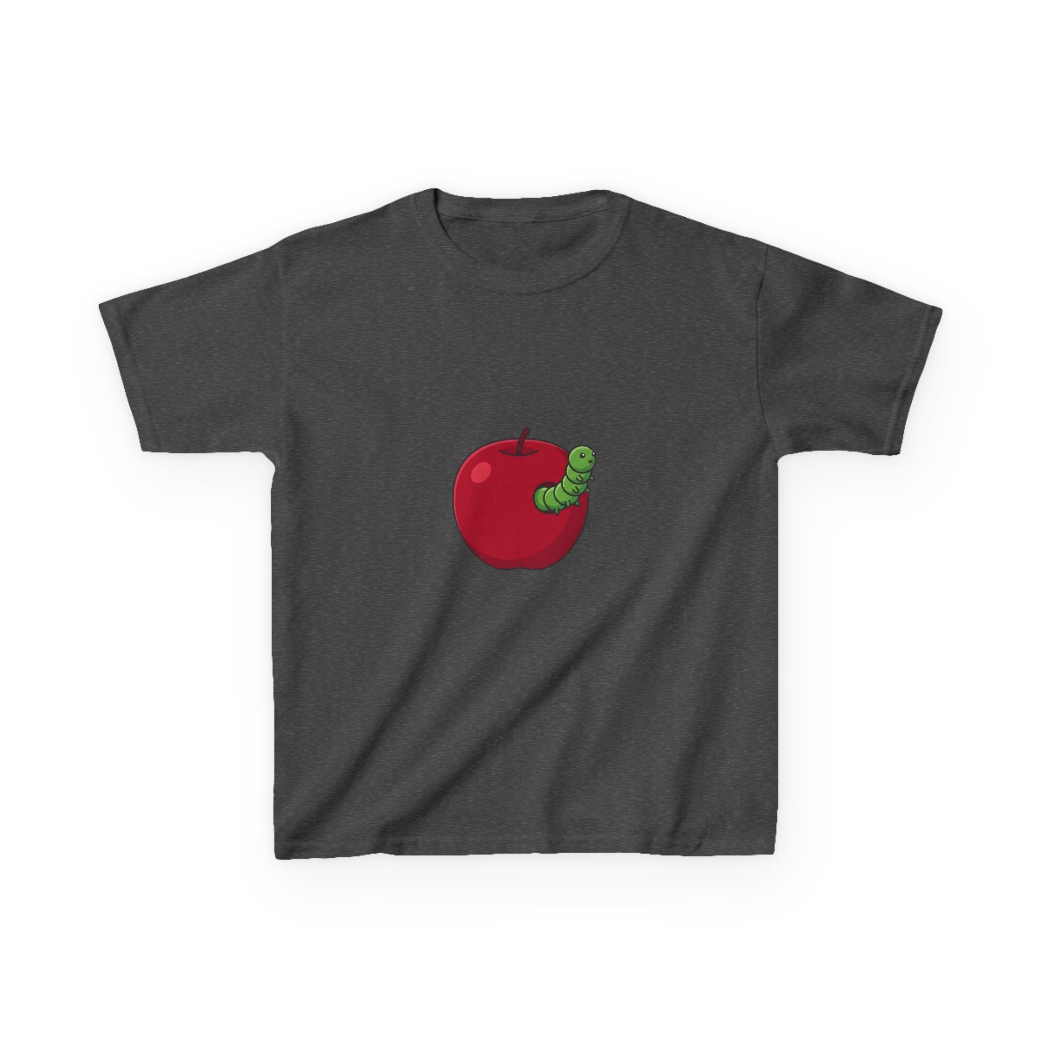 Kids T-Shirt - Cute Hungry Bookworm Caterpillar Apple Tee