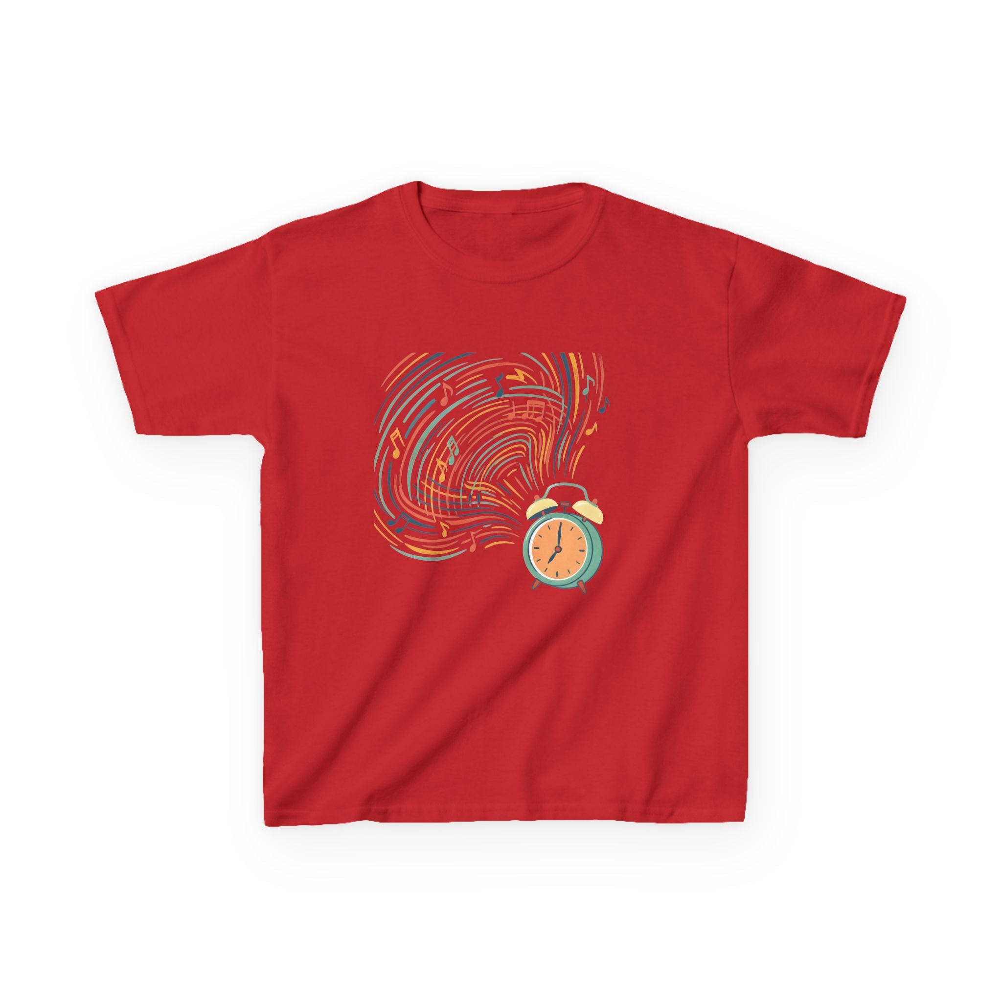Kids Tee - Retro Music Alarm Clock | Abstract Playful Design