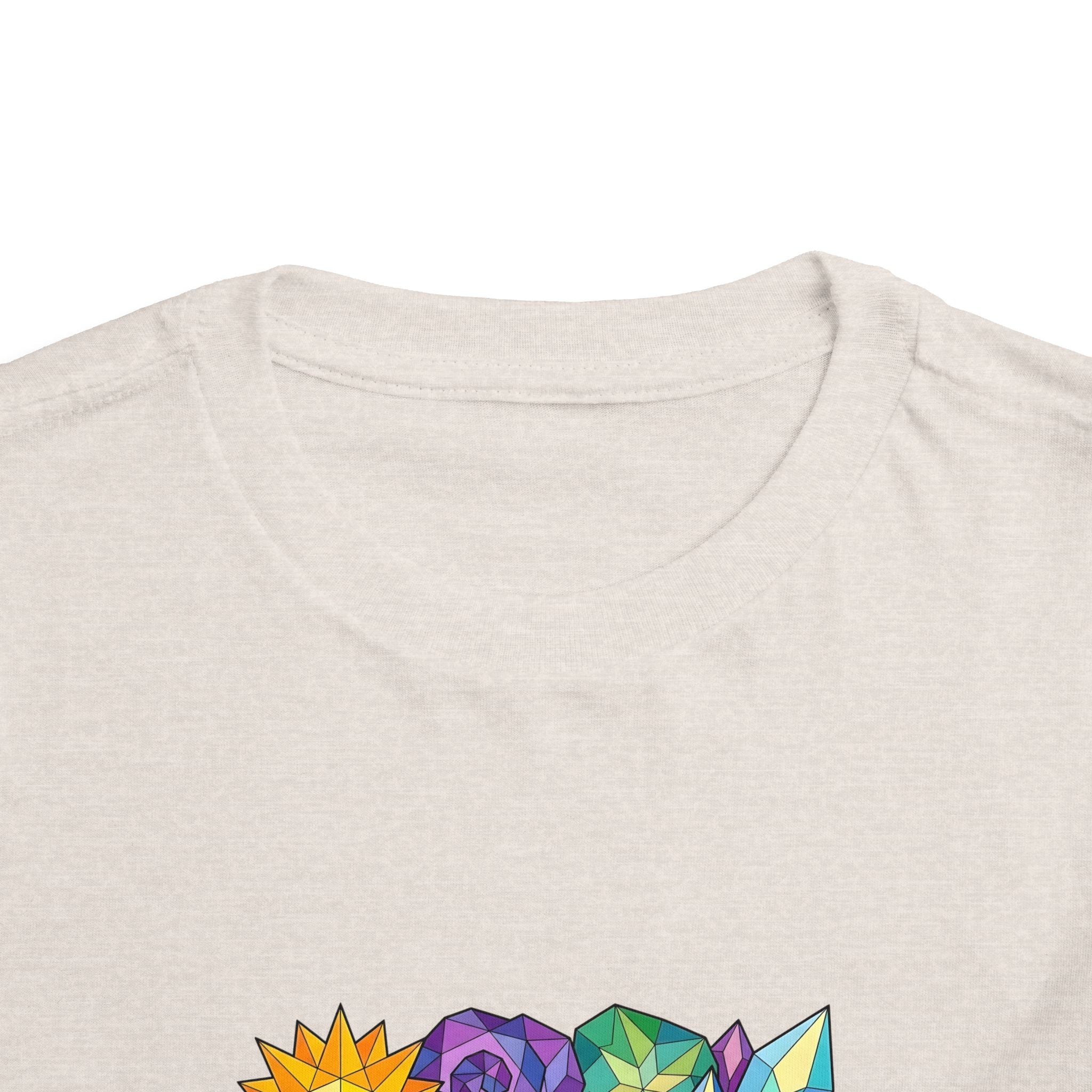 Toddler Tee - Vibrant Geometric Crystal & Gemstone Shirt