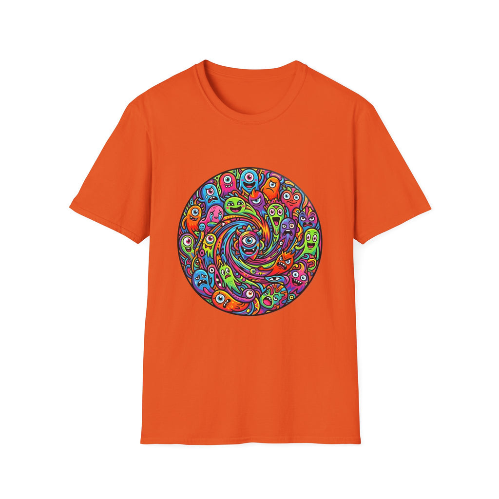 T-Shirt - Psychedelic Monster Swirl | Vibrant Alien Party