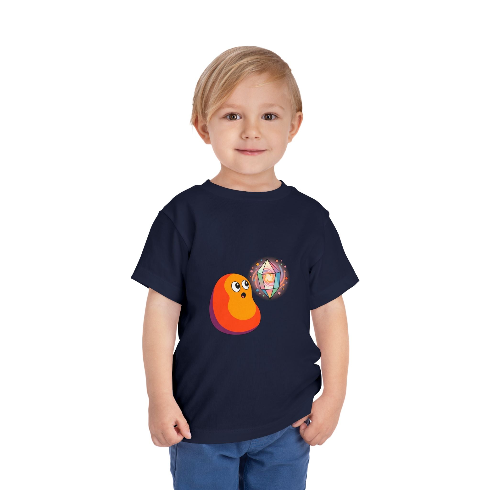 Toddler Short Sleeve Tee - Whimsical Cosmic Creature Stars