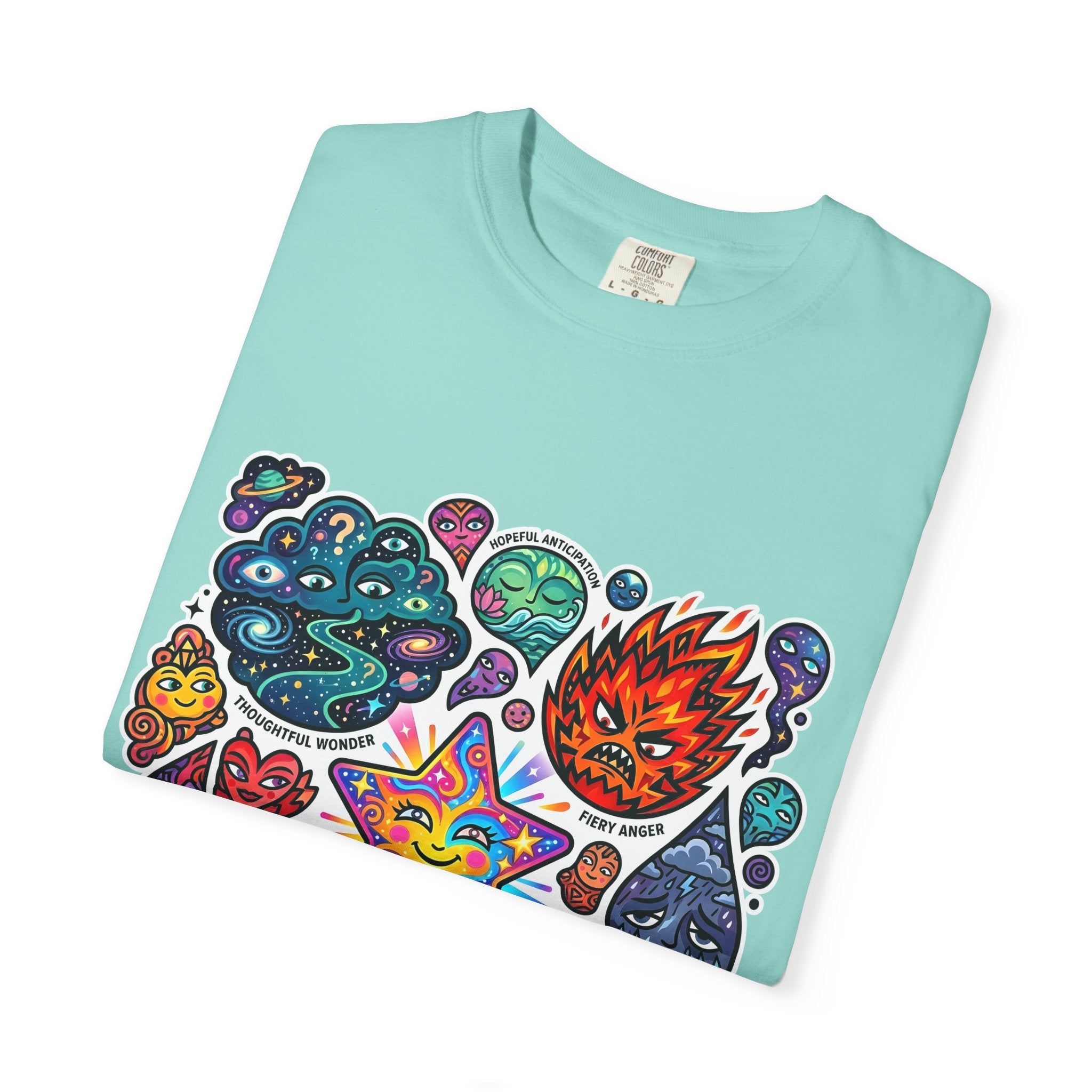 Comfort Colors T-Shirt - Psychedelic Emotions Art | Mental Health