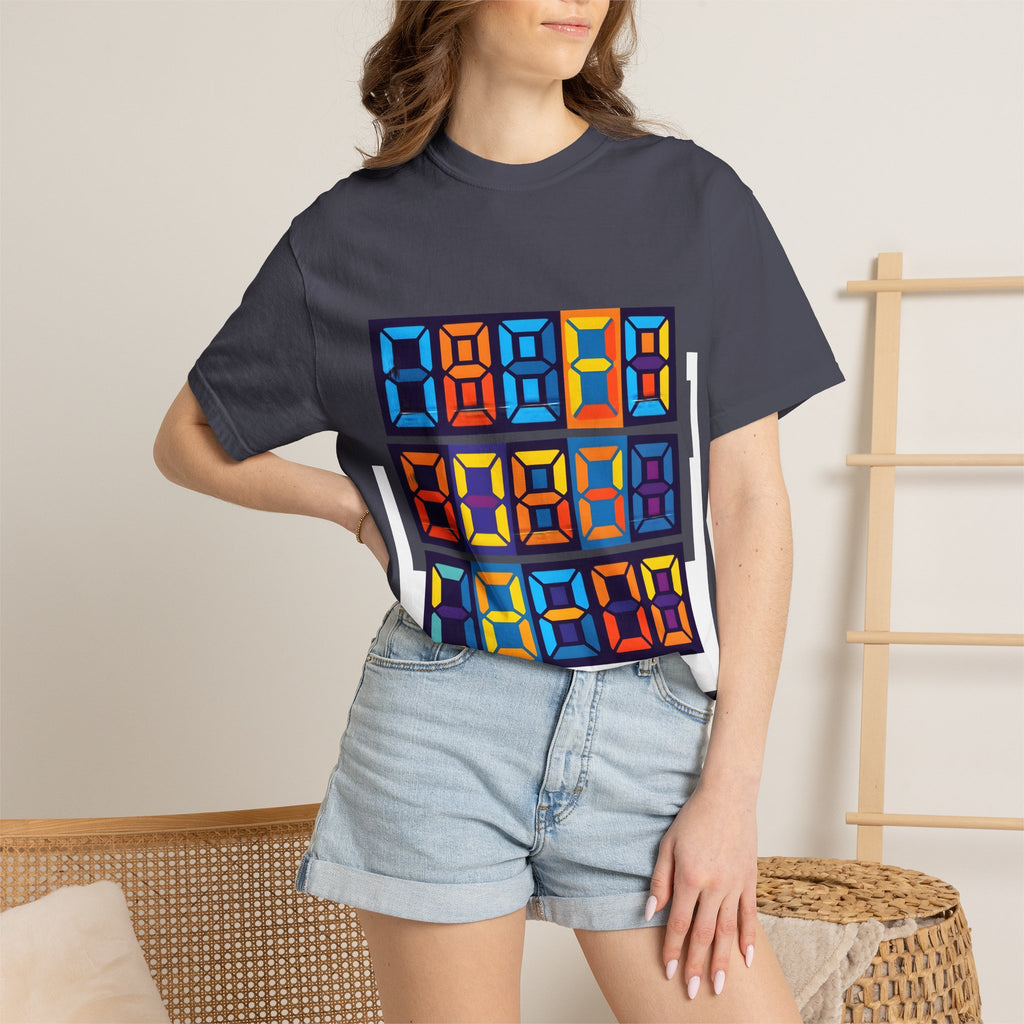 Unisex T-Shirt - Retro Tech 8-Bit Digital Display | Comfort Colors