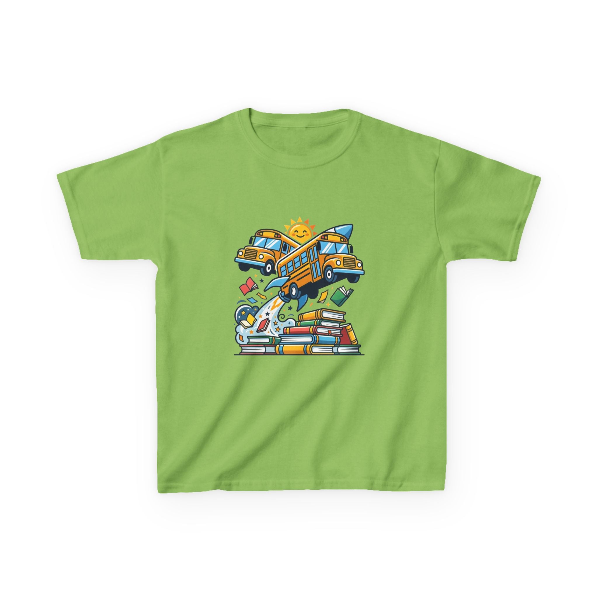 Kids Back to School T-Shirt - Rocket Bus Adventure | First Day