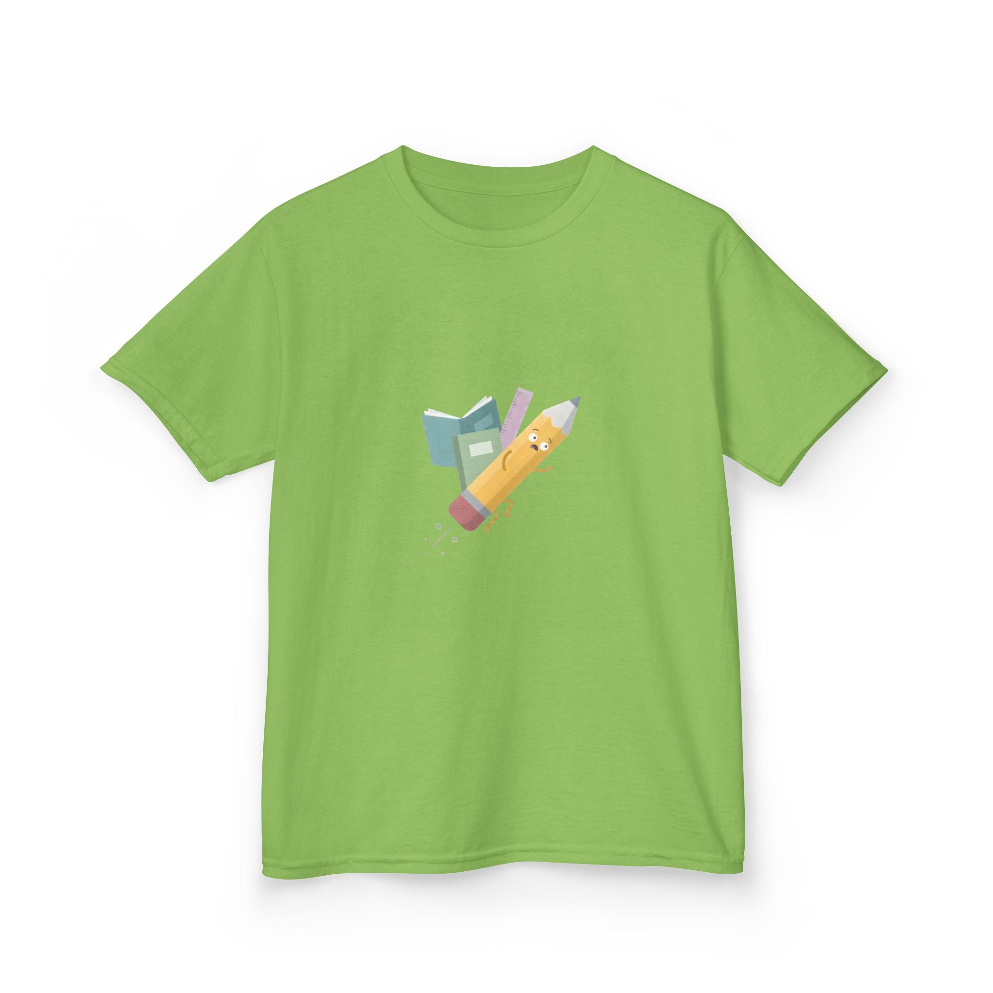 Kids Tee - Playful School Supplies Cartoon | Back to School Fun