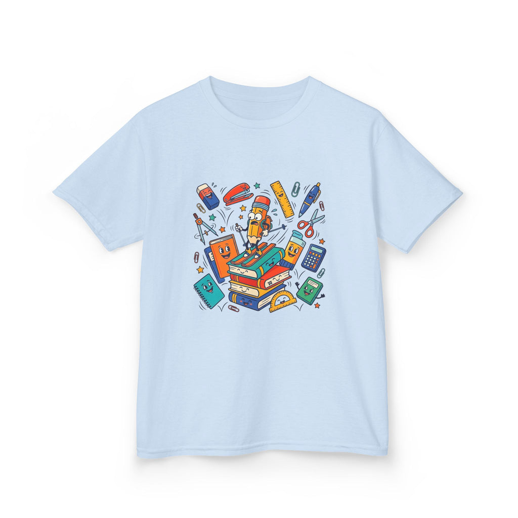 Kids T-Shirt - Cute Doodle School Supplies | First Day 2026