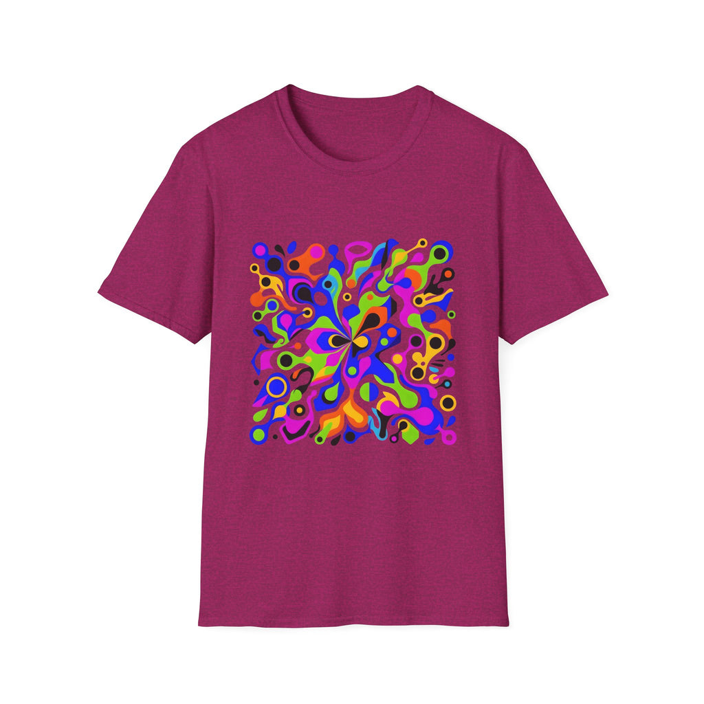 Unisex T-Shirt - Vibrant Organic Abstract | Psychedelic Flow
