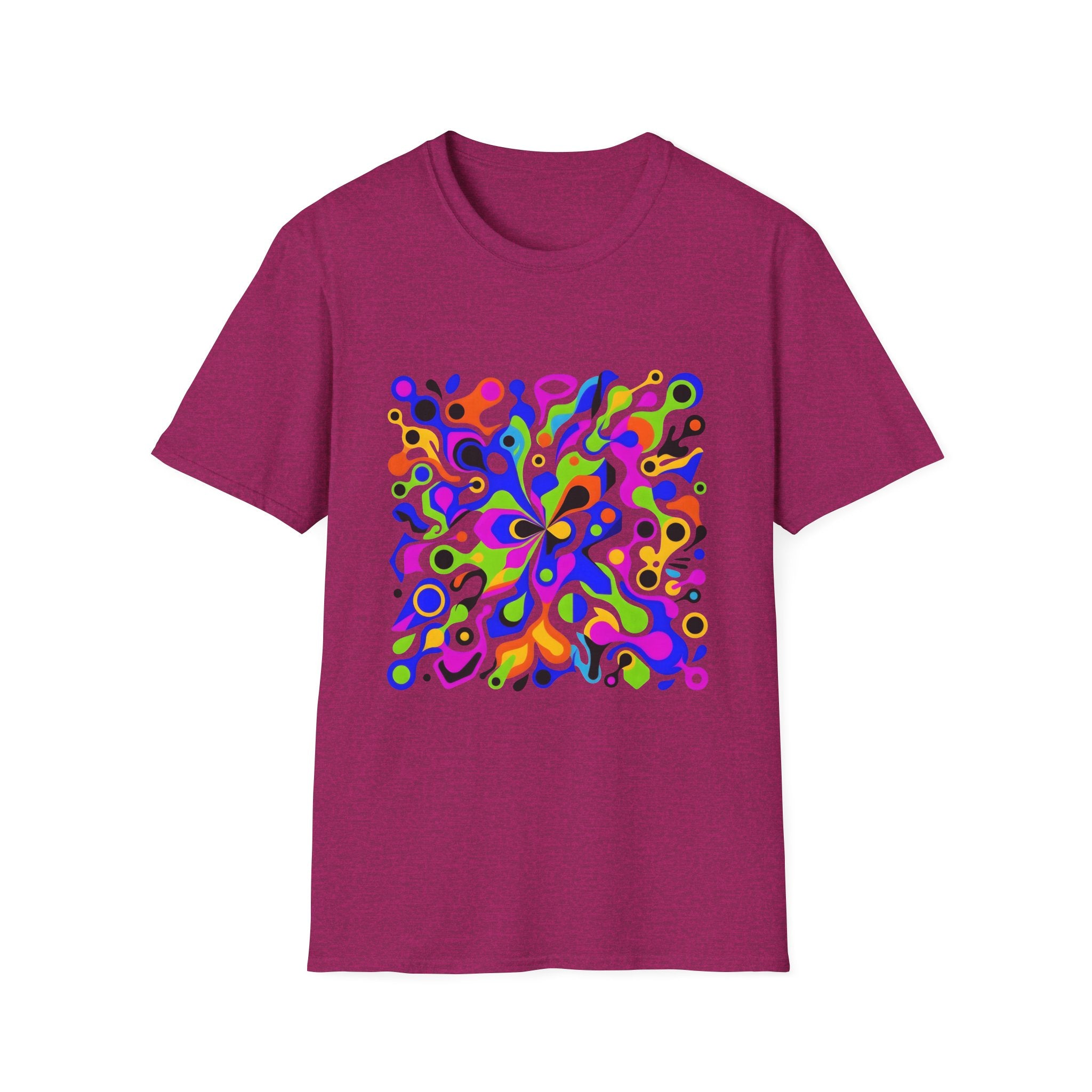 Unisex T-Shirt - Vibrant Organic Abstract | Psychedelic Flow