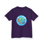 Kids Tee - Cute Earth Travel & School Cartoon Shirt | Adventure