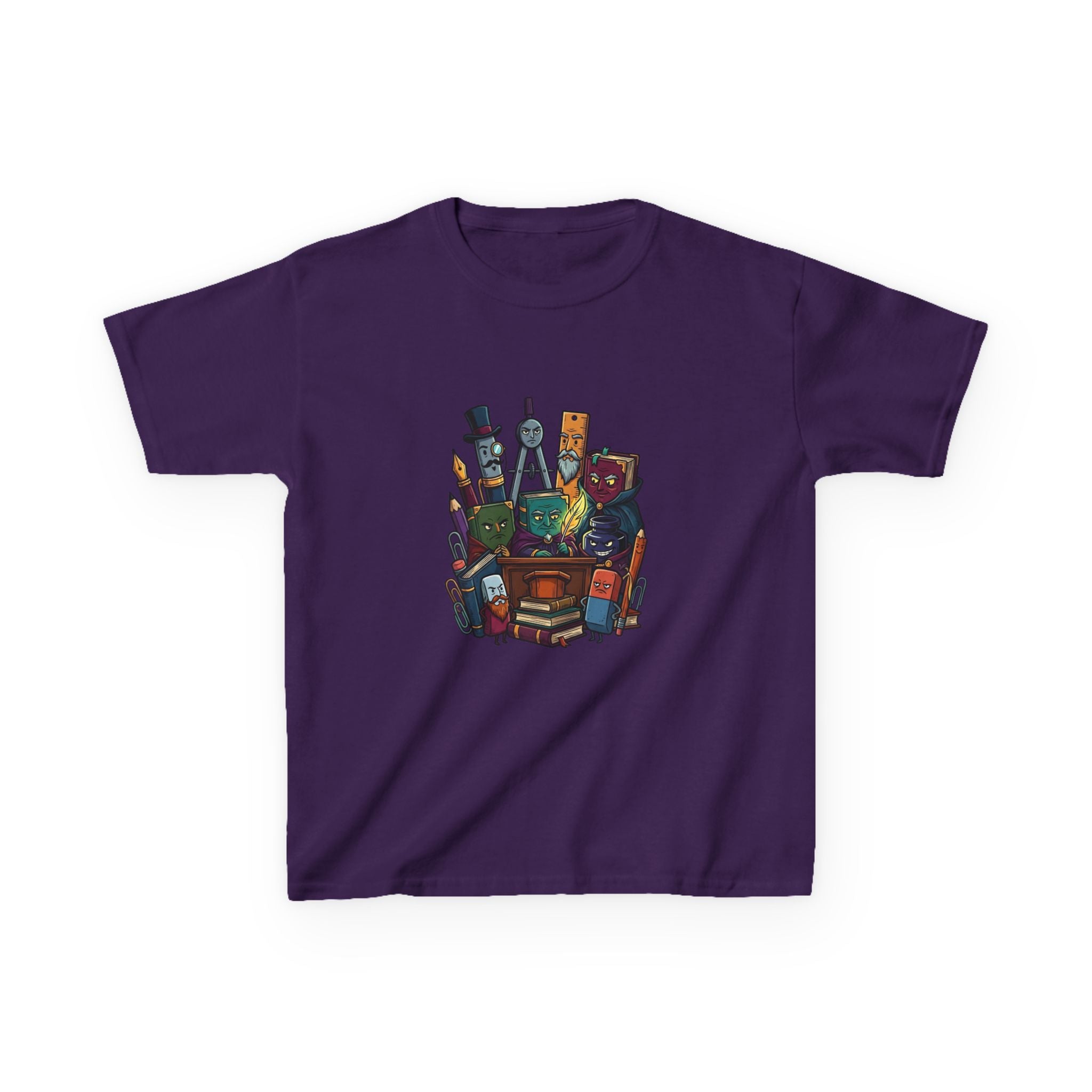 Kids Tee - Whimsical School Supplies Characters | Back to School