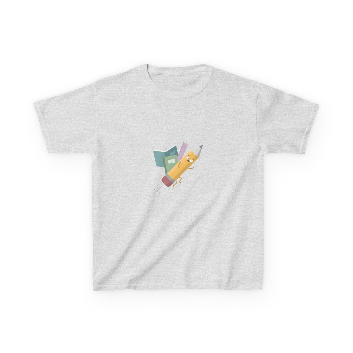 Kids Tee - Playful School Supplies Cartoon | Back to School Fun