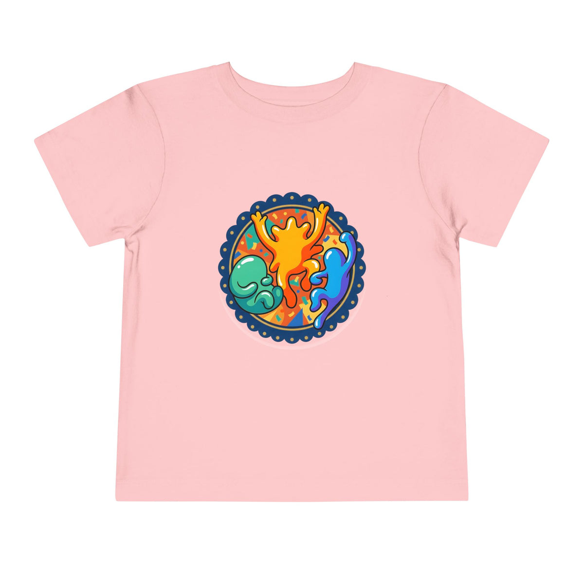 Toddler Tee - Vibrant Playful Celebration Dancing Confetti Shirt