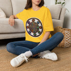 Unisex Steampunk T-Shirt - Ornate Mystical Mandala & Gears