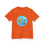 Kids Tee - Cute Earth Travel & School Cartoon Shirt | Adventure
