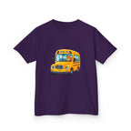 Kids School Bus T-Shirt - Cute Squirrel Driving Cartoon Tee | Back to