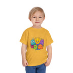 Toddler Monster Tee - Cute Happy Colorful Cartoon Kids Shirt