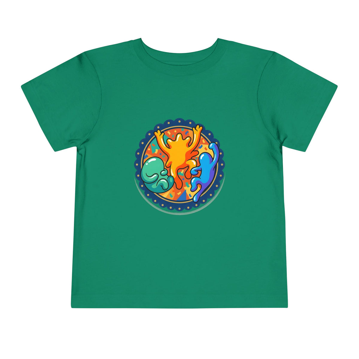 Toddler Tee - Vibrant Playful Celebration Dancing Confetti Shirt