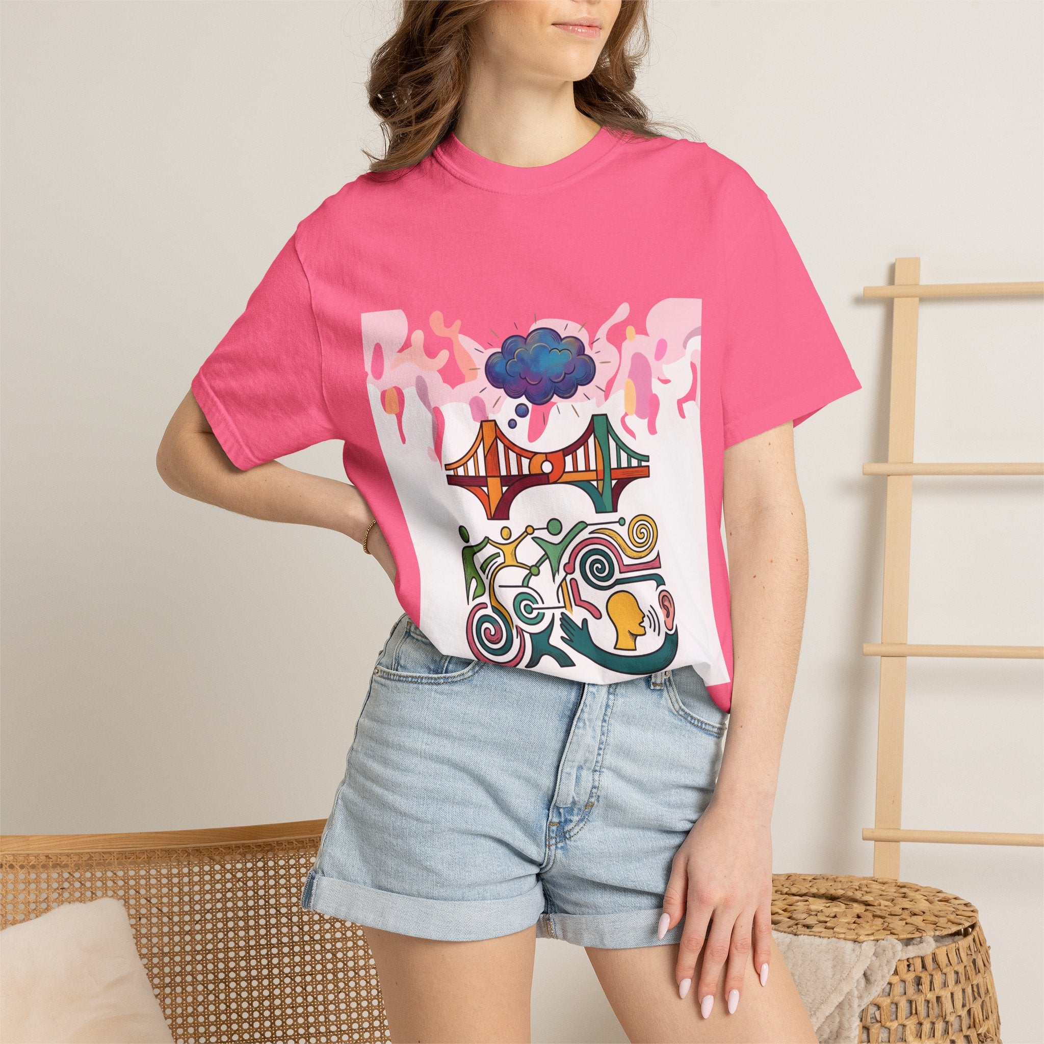Comfort Colors T-shirt - Symbolic Connection | Abstract Communication