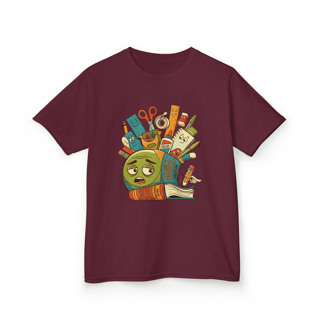 Kids Tee - Ancient History Overstuffed Edition | School Stress Back