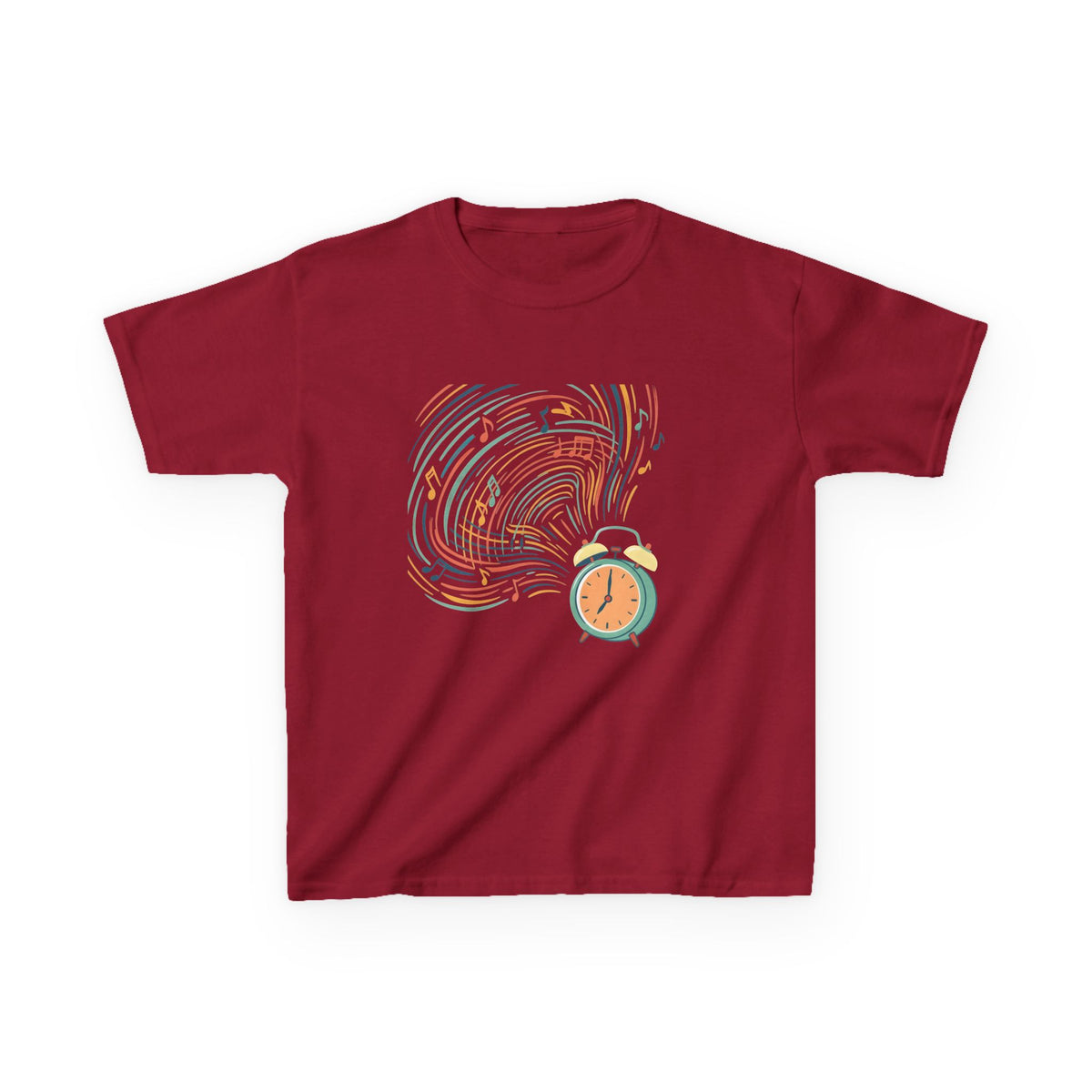 Kids Tee - Retro Music Alarm Clock | Abstract Playful Design