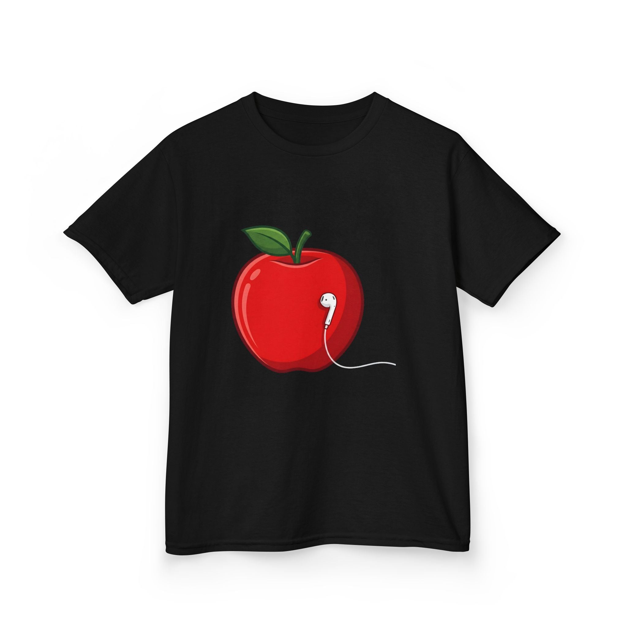Kids Tee - Cartoon Minimalist Apple Music Earbud Tech
