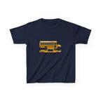 Kids School Bus T-Shirt - Cute Cartoon Reflection | Back to School