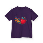 Kids Abstract Fruit Tee - Vibrant Apple Art | Creative Design