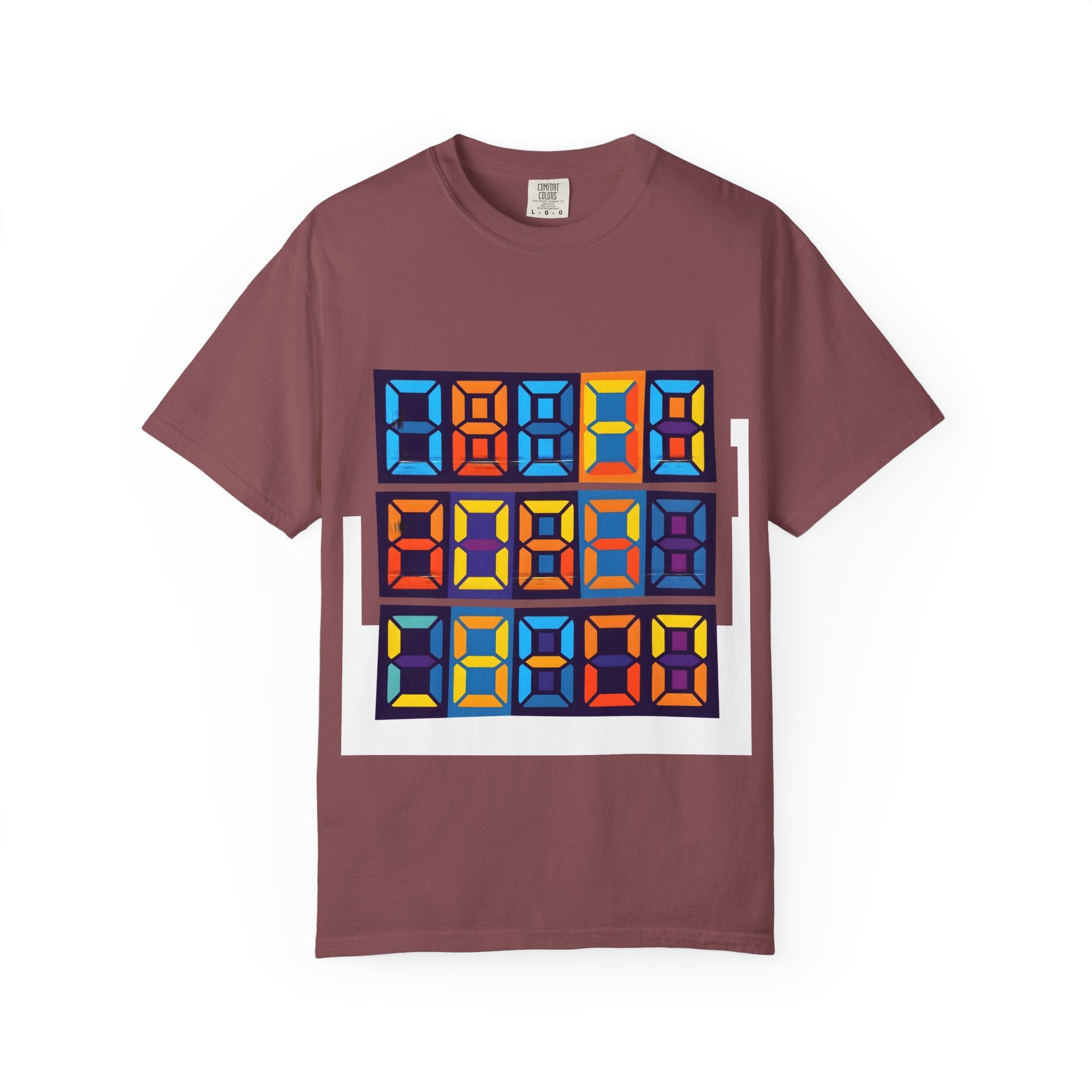Unisex T-Shirt - Retro Tech 8-Bit Digital Display | Comfort Colors