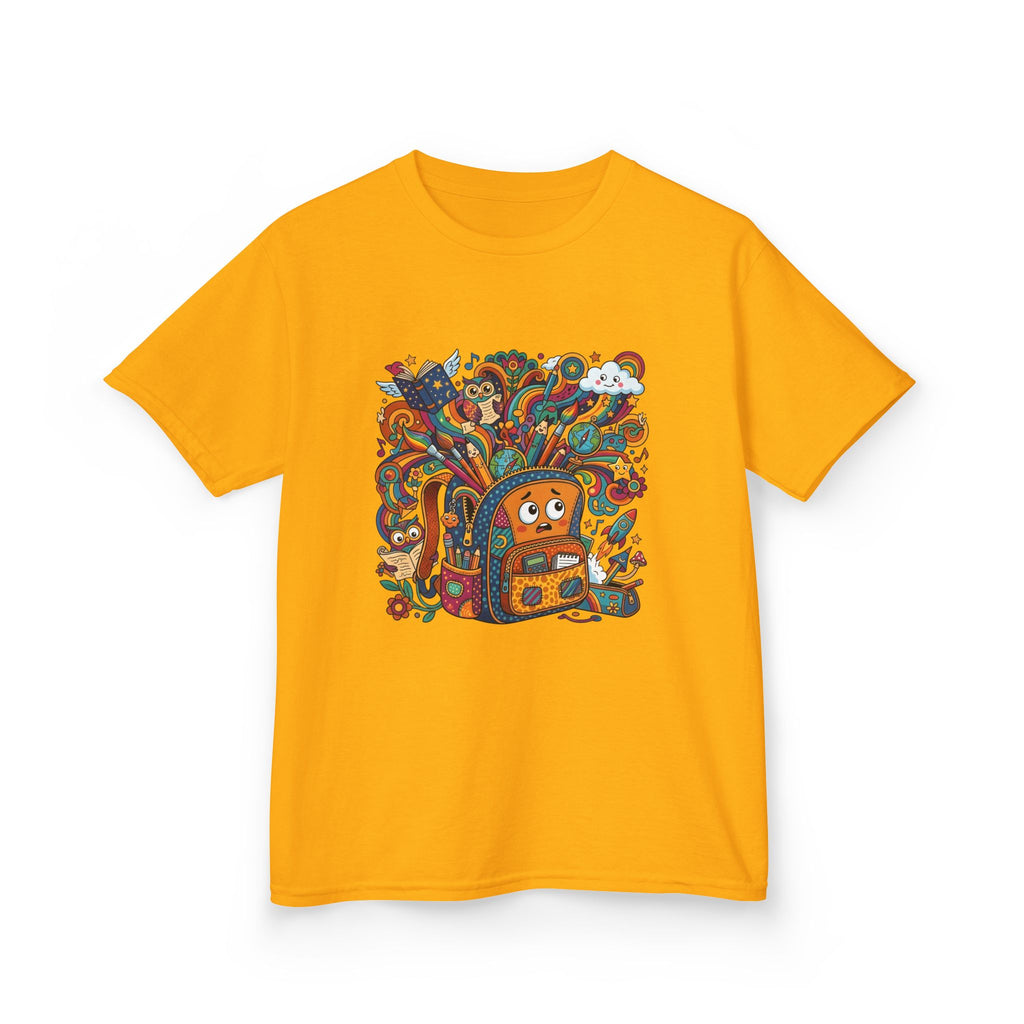 Kids Tee - Whimsical School Owl & Backpack | Back to School 2026