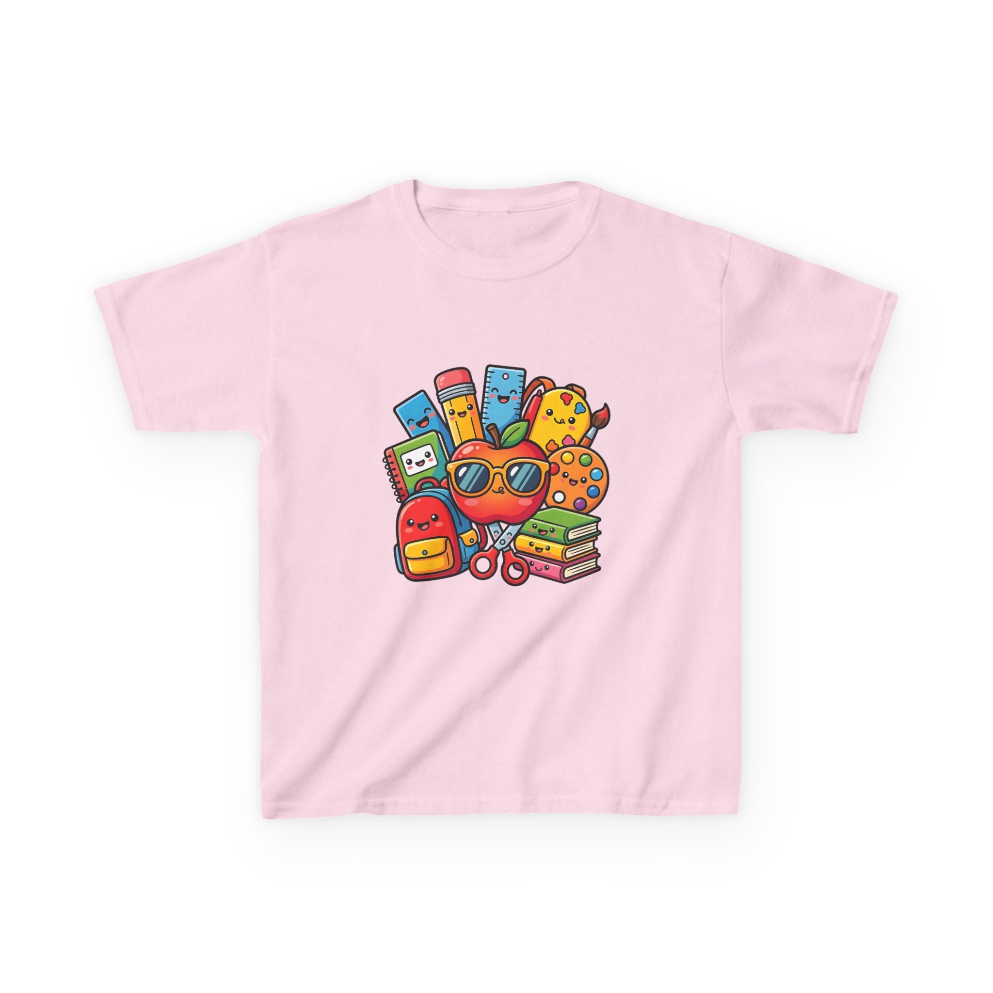 Kids Back to School T-Shirt - Kawaii School Supplies Art | 2026