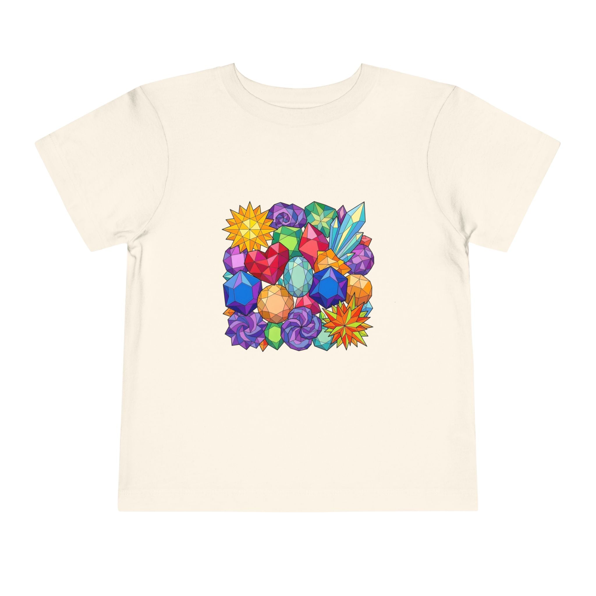 Toddler Tee - Vibrant Geometric Crystal & Gemstone Shirt