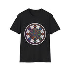 Unisex Steampunk T-Shirt - Ornate Mystical Mandala & Gears