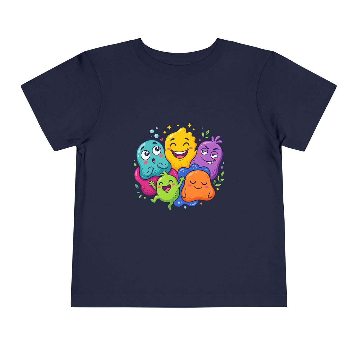 Toddler Monster Tee - Cute Happy Colorful Cartoon Kids Shirt