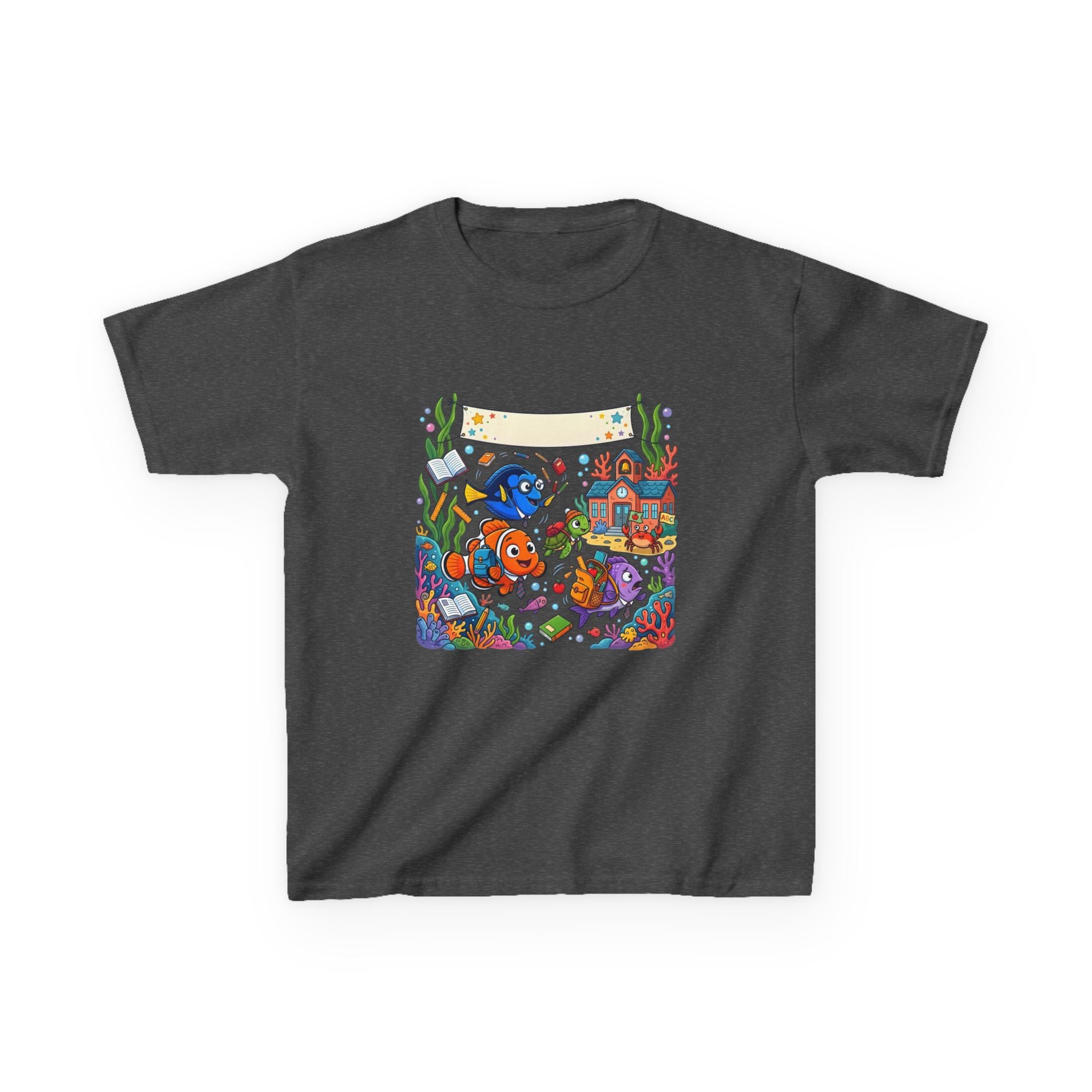 Kids T-Shirt - Whimsical Underwater School ABC | Back to School