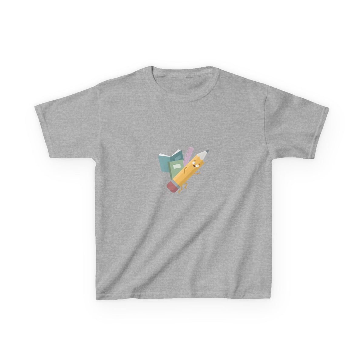 Kids Tee - Playful School Supplies Cartoon | Back to School Fun