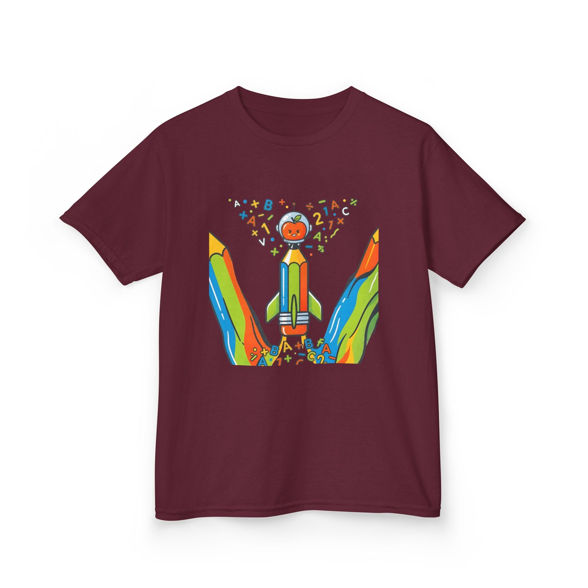Kids Education Tee - Playful ABC & Math Learning Graphic