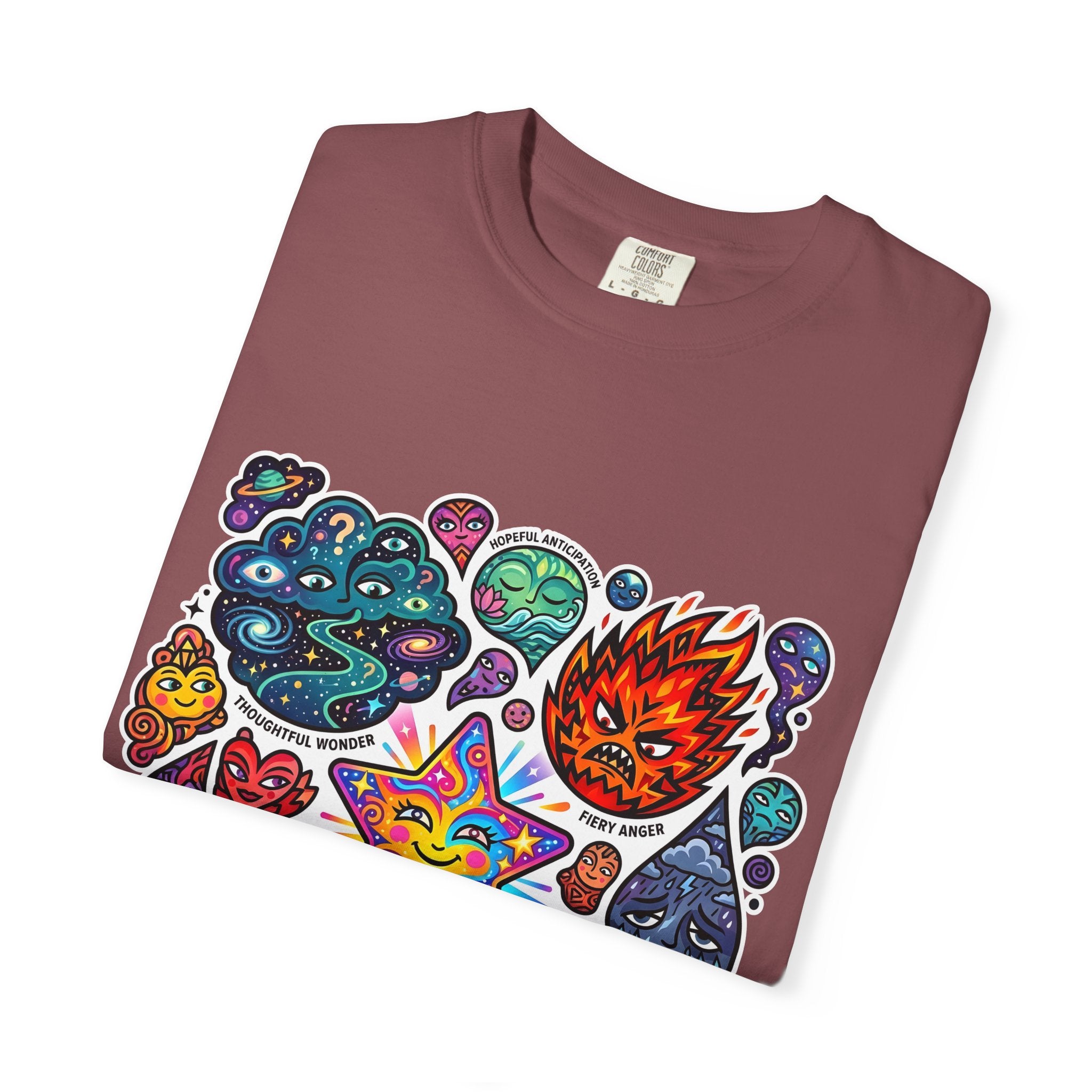 Comfort Colors T-Shirt - Psychedelic Emotions Art | Mental Health