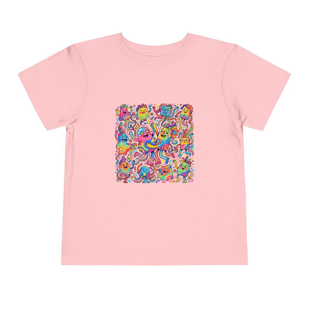Toddler T-Shirt - Vibrant Whimsical Creatures | Doodle Art