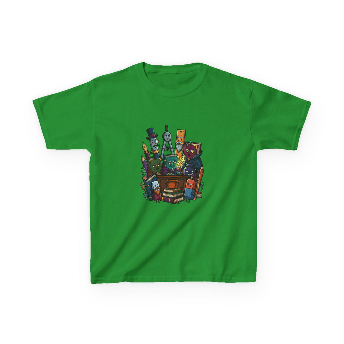 Kids Tee - Whimsical School Supplies Characters | Back to School