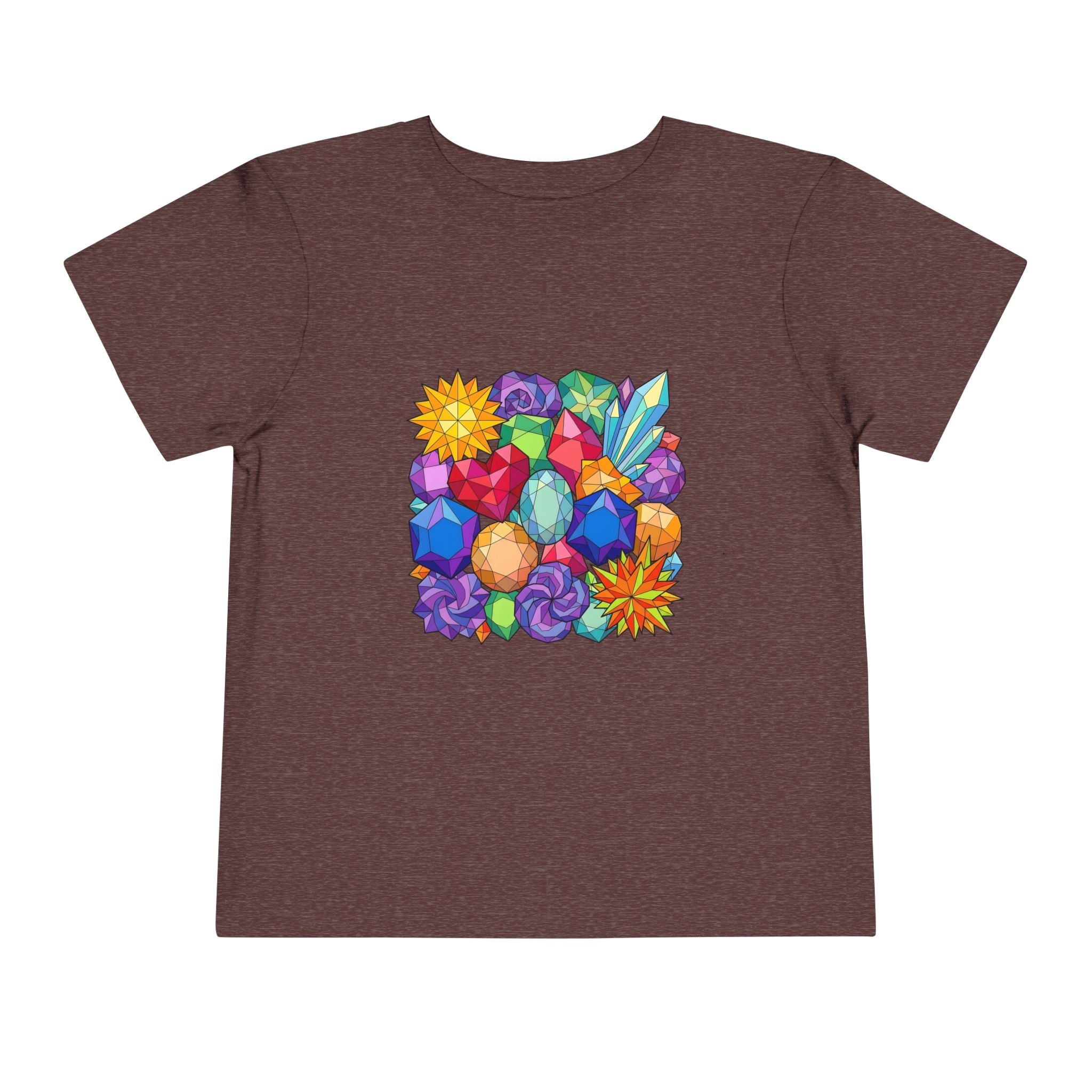 Toddler Tee - Vibrant Geometric Crystal & Gemstone Shirt