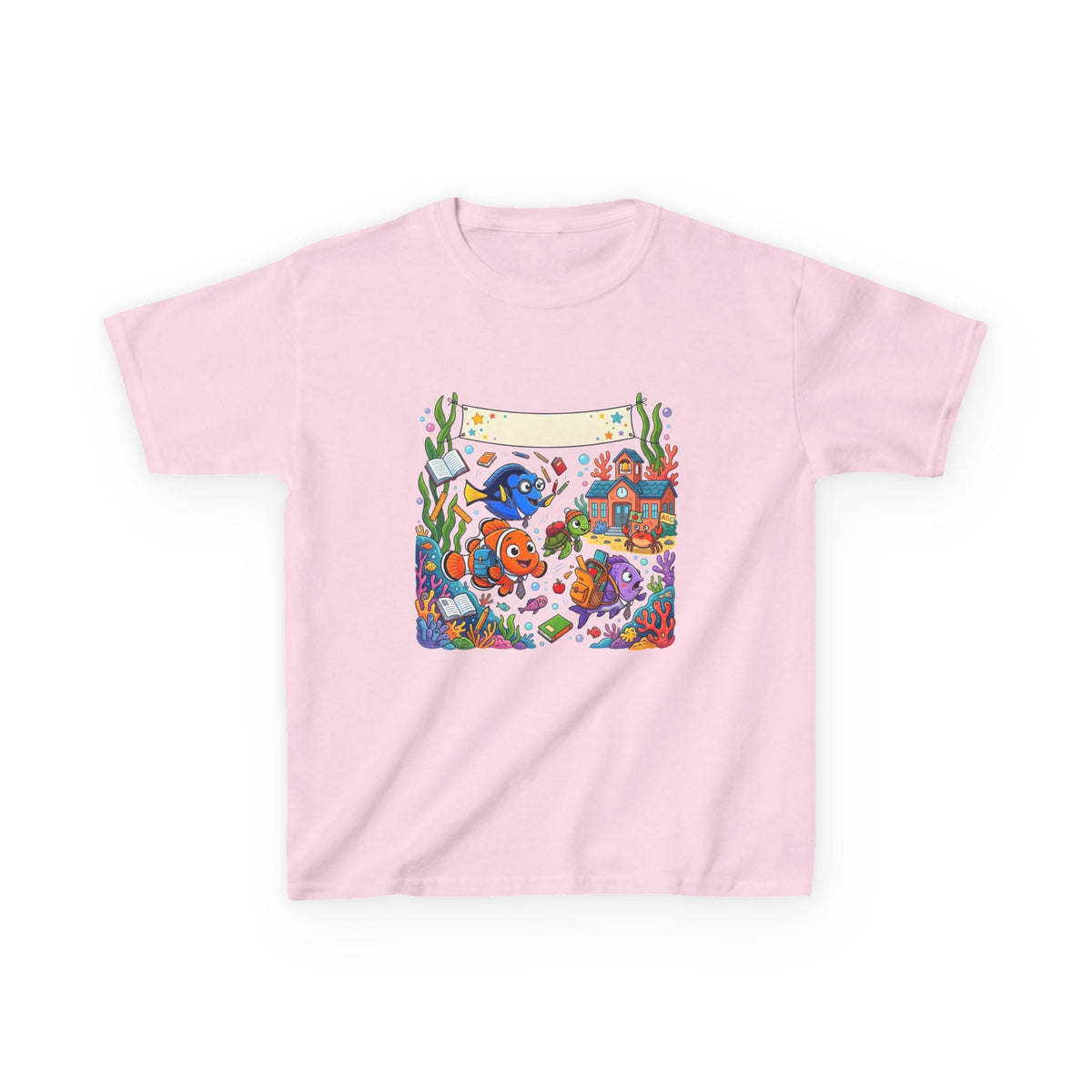 Kids T-Shirt - Whimsical Underwater School ABC | Back to School