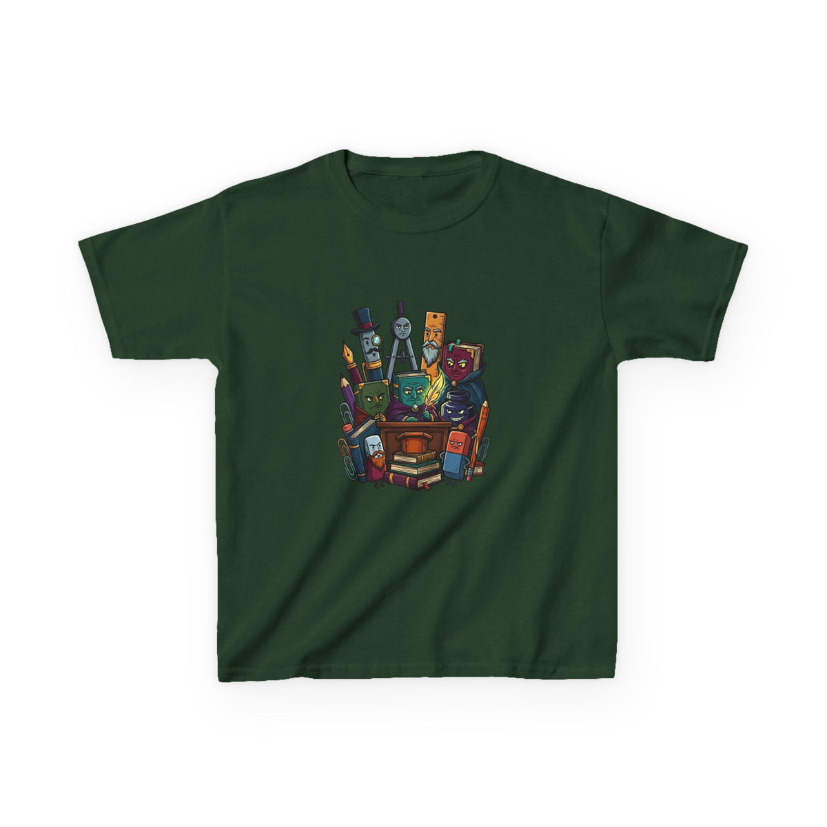 Kids Tee - Whimsical School Supplies Characters | Back to School